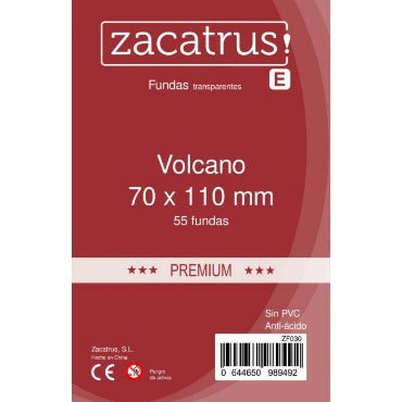 Fundas Zacatrus Volcano Premium 70x110 mm (55 fundas)