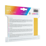 Fundas Gamegenic Prime Sleeves Amarillo Matte (100)