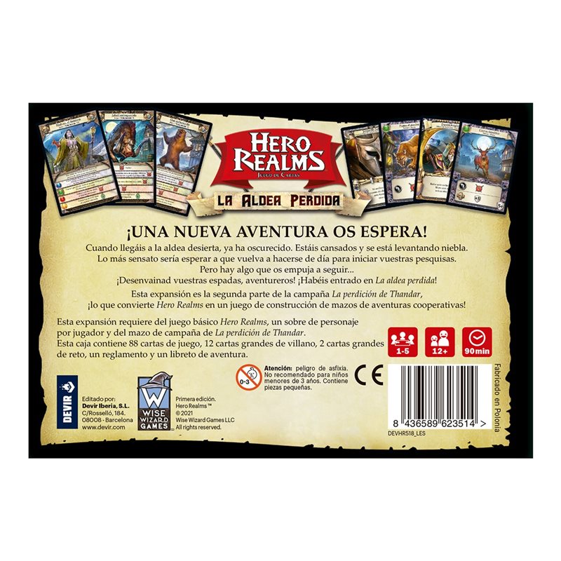 Hero Realms: La Aldea Perdida - Juegos de Cartas - Zacatrus