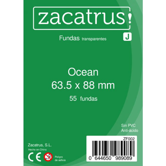Fundas Zacatrus Ocean 63.5x88 mm (55 fundas)