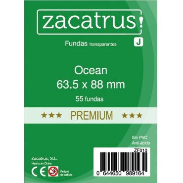 Fundas Zacatrus Ocean Premium 63.5x88 mm (55 fundas)