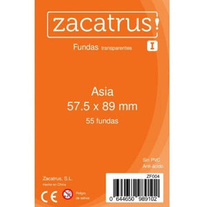 Fundas Zacatrus Asia 57.5x89 mm (55 fundas)