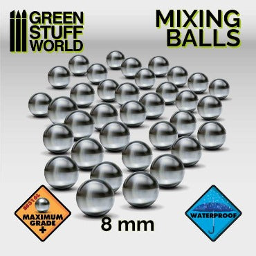Bolas Acero Inoxidable mezcladoras pintura 8mm, Green Stuff World