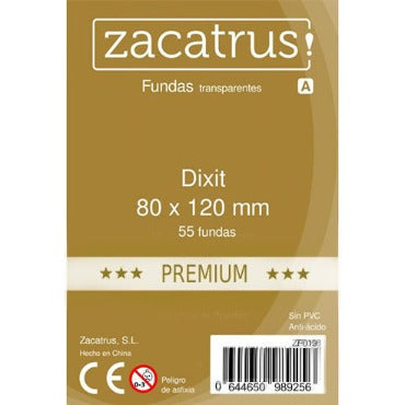 Fundas Zacatrus Dixit Premium 80x120 mm (55 fundas)