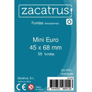 Fundas Zacatrus Mini Euro 45x68 mm (55 fundas)