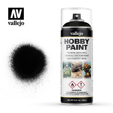Spray Negro, Vallejo Hobby Paint 28012 (400 ml)