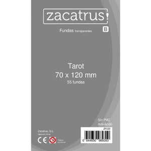 Fundas Zacatrus Tarot 70x120 mm (55 fundas)