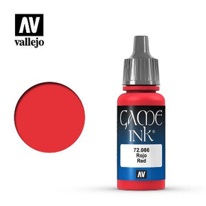 Tinte Rojo, Vallejo Game Ink 72086 (17 ml)