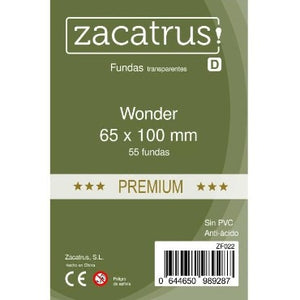 Fundas Zacatrus Wonder Premium 65x100 mm (55 fundas)